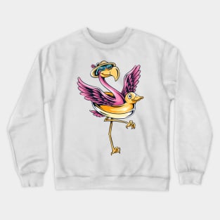 summer flamingo Crewneck Sweatshirt